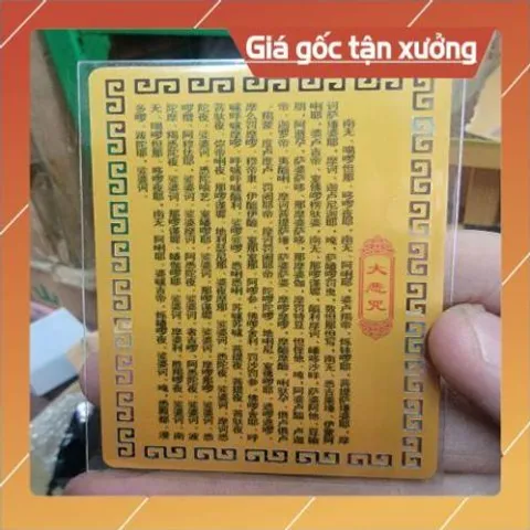 kim bài linh phù phật a di đà , quan âm , địa tạng HÀNG CAO CẤP, có hoả tốc