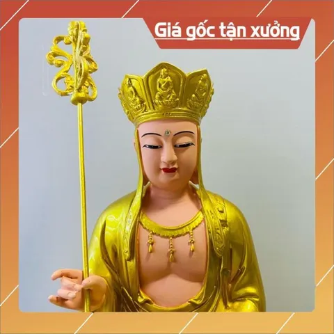 Tượng Địa Tạng Vương Bồ Tát Ngồi cao 30 cm có hoả tốc