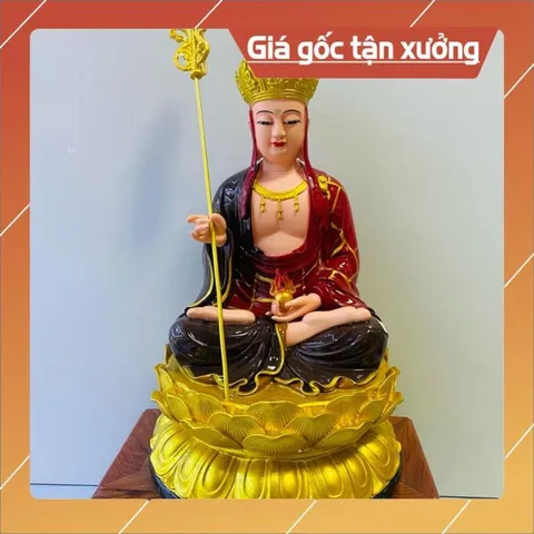 Tượng Địa Tạng Vương Bồ Tát Ngồi cao 30 cm có hoả tốc
