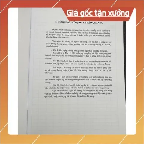 SỔ GIAO NHẬN THẺ ĐẢNG VIÊN có hoả tốc