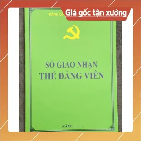 SỔ GIAO NHẬN THẺ ĐẢNG VIÊN có hoả tốc