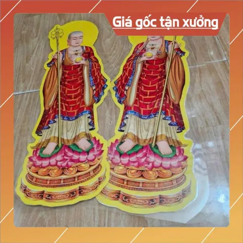 Bộ tranh cúng 15 bức đầy đủ cao 41cm ép plastic