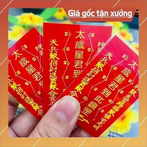 combo 100 thái tuế đỏ ép plastic bền đẹp đã phù