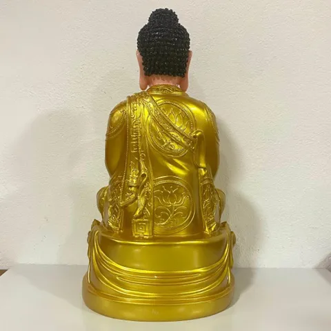 TƯỢNG Tây Phương Tam Thánh Ngồi 50cm Vàng COMPOSITE