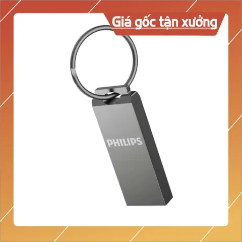 USB PHILIPS 128GB/64GB/32GB/16GB/8GB Chính Hãng – Vỏ Kim Loại Mini Móc Khóa Chống Nước HOẢ TỐC