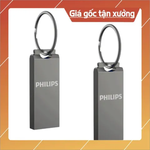 USB PHILIPS 128GB/64GB/32GB/16GB/8GB Chính Hãng – Vỏ Kim Loại Mini Móc Khóa Chống Nước HOẢ TỐC