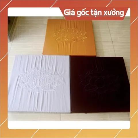 Tọa cụ vuông ngồi thiền mút tốt 48cm x 50cm dày 5.5cm cao cấp