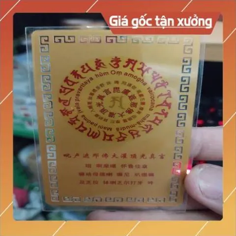 kim bài linh phù đấu chiến thắng phật HÀNG CAO CẤP, có hoả tốc