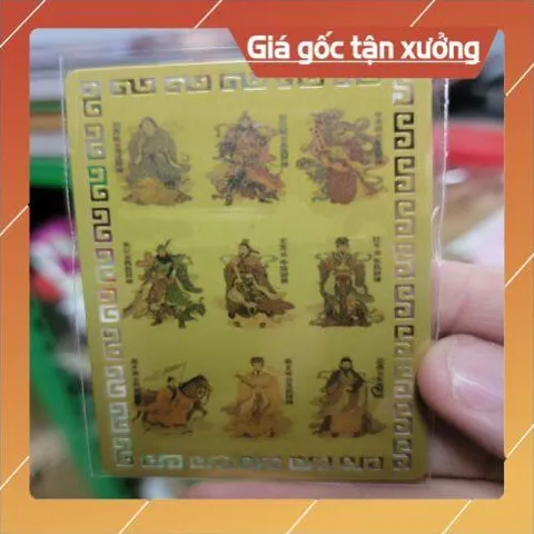 kim bài linh phù cửu lộ thần tài HÀNG CAO CẤP, có hoả tốc