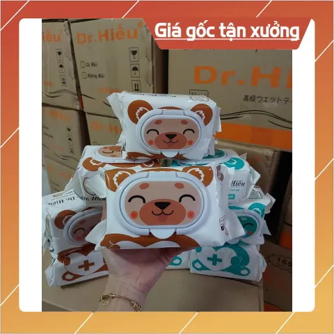 1 GÓI KHĂN ƯỚT AN TOÀN CHO BÉ DR.HIẾU 165G CAO CẤP