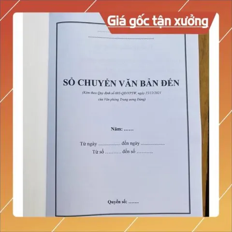 SỔ CHUYỂN VĂN BẢN ĐẾN có hoả tốc