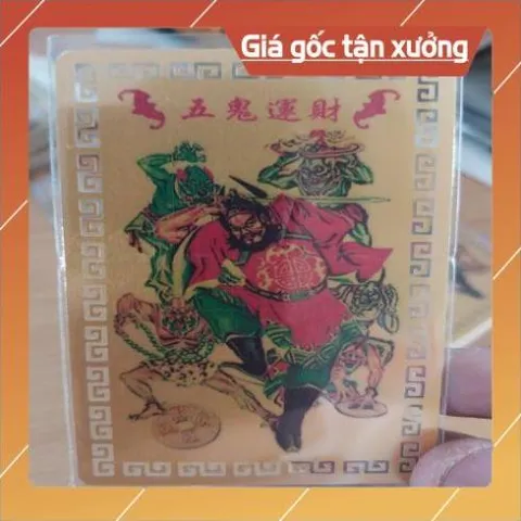 kim bài linh phù chung quì ngũ quỉ HÀNG CAO CẤP, có hoả tốc