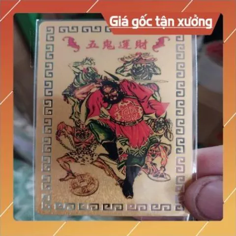 kim bài linh phù chung quì ngũ quỉ HÀNG CAO CẤP, có hoả tốc
