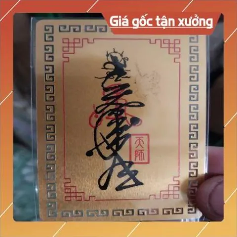 kim bài linh phù chung quì ngũ quỉ HÀNG CAO CẤP, có hoả tốc