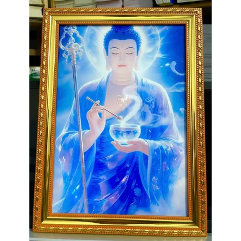 Tranh PHẬT DƯỢC SƯ  size 25cmx  35cm