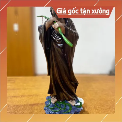 Tượng Tổ Sư Bồ Đề Đạt Ma Nhựa Composite Cao 40cm Mới