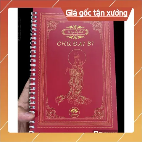 Vở Chép  Chú Đại Bi _In Mờ ( Tâm An) + Bút CÓ HOẢ TỐC