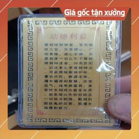 kim bài linh phù lục thần tài HÀNG CAO CẤP, có hoả tốc