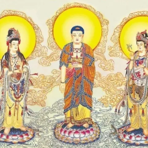 Tranh Tam Thế Phật ( có khung ), đủ kích thước  DƯƠNG KHOA SHOP