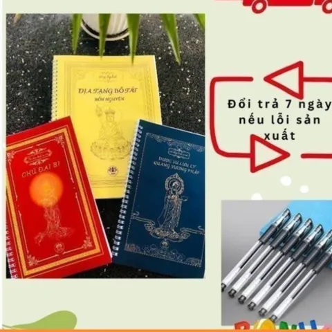 Tặng 3 Viết_Combo Địa Tạng, Đại Bi, Dược Sư Bìa Lò Xo  DƯƠNG KHOA SHOP DƯƠNG KHOA SHOP