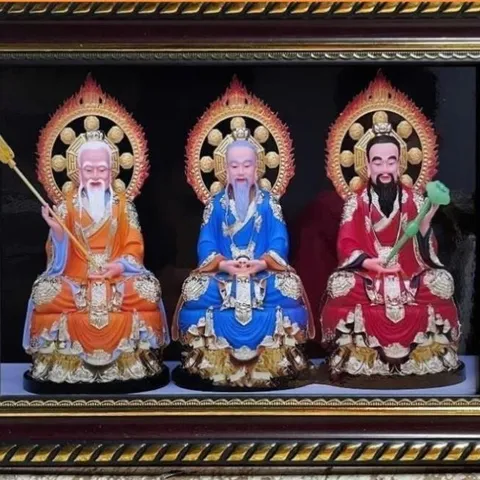 Tranh TAM VỊ THÁNH TỔ - có khung, nhiều kích thước DƯƠNG KHOA SHOP