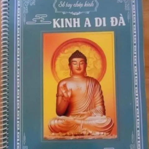10 QUYỂN VỞ KINH PHẬT THUYẾT A DI ĐÀ KHỔ A4 LÒ XO