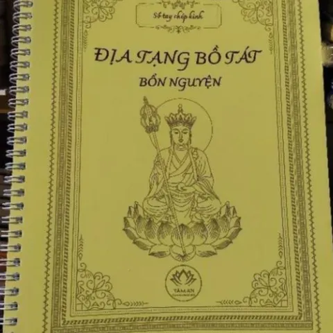 QUYỂN Vở chép in mờ kinh địa tạng A5 LÒ XO