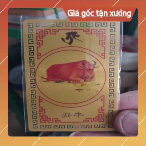 kim bài linh phù con giáp tuổi sửu HÀNG CAO CẤP, có hoả tốc