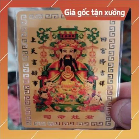 kim bài linh phù ông táo quân HÀNG CAO CẤP, có hoả tốc