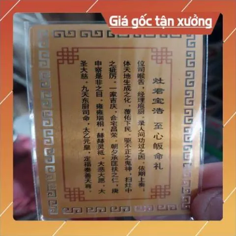 kim bài linh phù ông táo quân HÀNG CAO CẤP, có hoả tốc