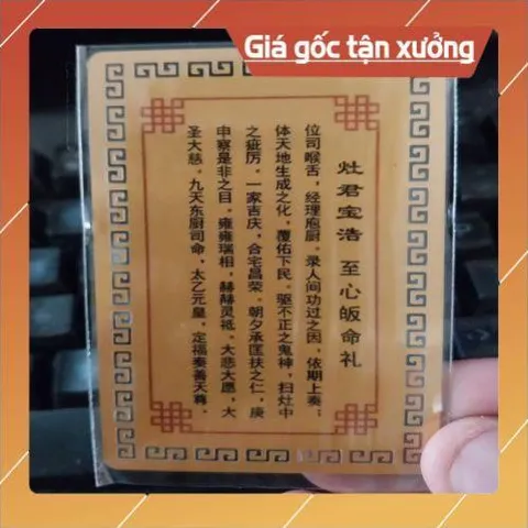 kim bài linh phù ông táo quân HÀNG CAO CẤP, có hoả tốc