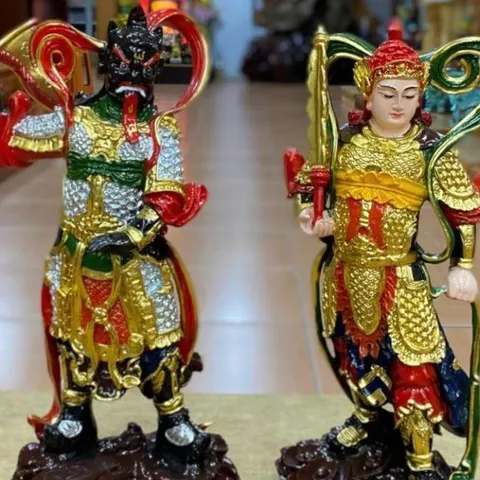 Tôn Tượng Tiêu Diện Hộ Pháp , Vi Đà Hộ Pháp  40cm Đứng Composite