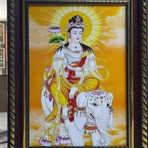 Tranh PHỔ HIỀN BỒ TÁT - đã có khung hoàn thiện DƯƠNG KHOA SHOP