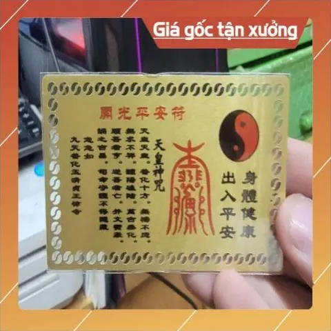 kim bài linh phù tam thanh đạo giáo HÀNG CAO CẤP, có hoả tốc