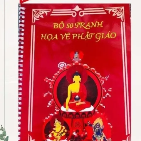 VỞ HÌNH Vẽ Phật Pháp Khổ A4 CHO PHẬT TỬ