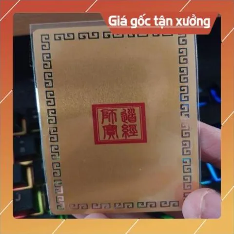 kim bài linh phù tam hoàng phục hy , thần nông viêm đế , hiên viên hoàng đế HÀNG CAO CẤP, có hoả tốc