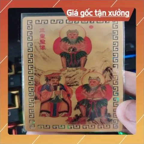 kim bài linh phù tam hoàng phục hy , thần nông viêm đế , hiên viên hoàng đế HÀNG CAO CẤP, có hoả tốc