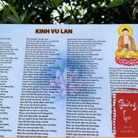Kinh Phật căn bản Kinh Vu Lan báo hiếu, kinh báo ân cha mẹ( hồi hướng công đức cho cha mẹ) TỜ 998 -