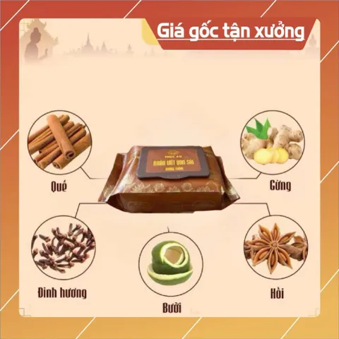 Khăn ướt bao sái THIÊN AN trầm quê 1 gói 80 tờ thơm