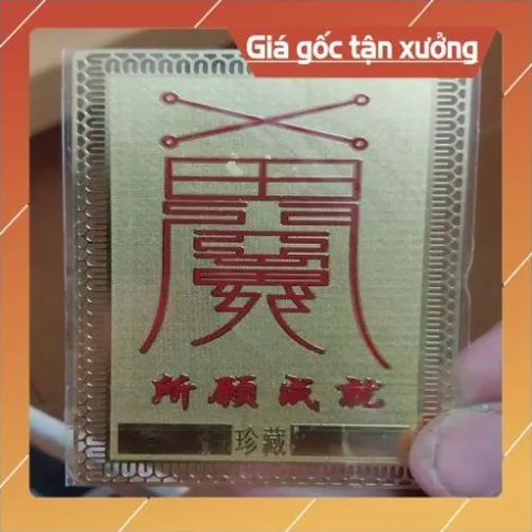 kim bài linh phù bồ đề đạt ma HÀNG CAO CẤP, có hoả tốc