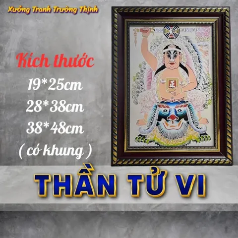 Khung Tranh THẦN TỬ VI - có khung  có hoả tốc