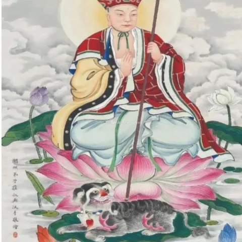 Tranh Địa Tạng Vương Bồ Tát ( có khung ) KT19*25cm 28*38cm và 38*48cm DƯƠNG KHOA SHOP