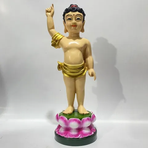 Tượng Đản Sanh Cao 38cm Đứng Nhiều Màu COMPOSITE