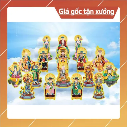 Bộ tranh cúng bày đàn lễ, cúng 17 bức ép plastic CAO 40CM IN ĐẸP