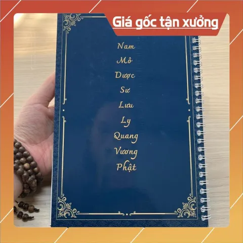 Vở Chép Kinh Dược Sư In Chữ Mờ Cao Cấp, Sổ Chép Kinh Dược Sư