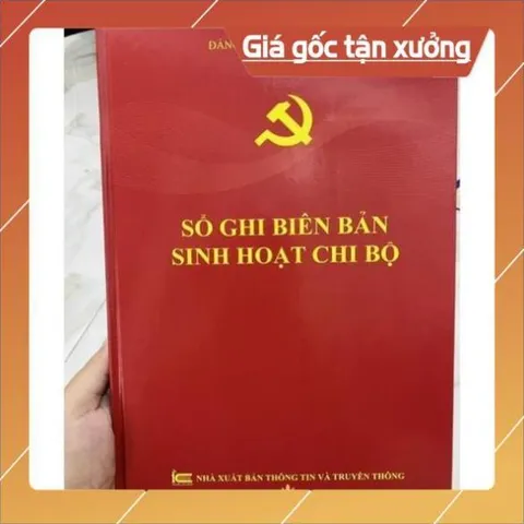 SỔ GHI BIÊN BẢN SINH HOẠT CHI BỘ CÓ HOẢ TỐC