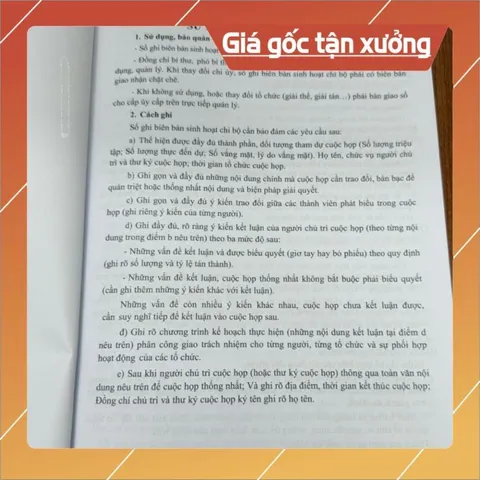 SỔ GHI BIÊN BẢN SINH HOẠT CHI BỘ CÓ HOẢ TỐC