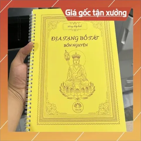Vở Chép Kinh Địa Tạng In Mờ ( Tâm An)+ Bút CÓ HOẢ TỐC
