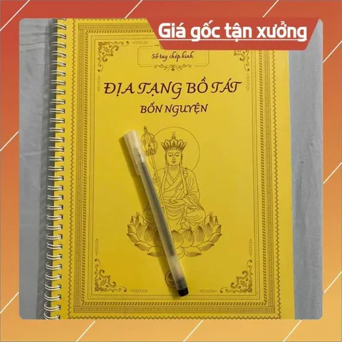 Vở Chép Kinh Địa Tạng In Mờ ( Tâm An)+ Bút CÓ HOẢ TỐC
