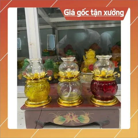 Đèn Dầu Lưu Ly Cao Cấp, bóng đèn dầu, tim đèn dầu 🌸🌸 có hoả tốc